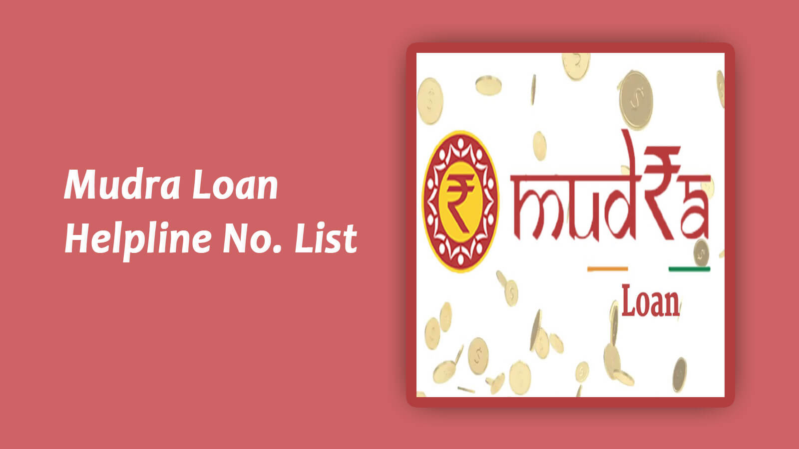 Mudra Loan Helpline Numbers