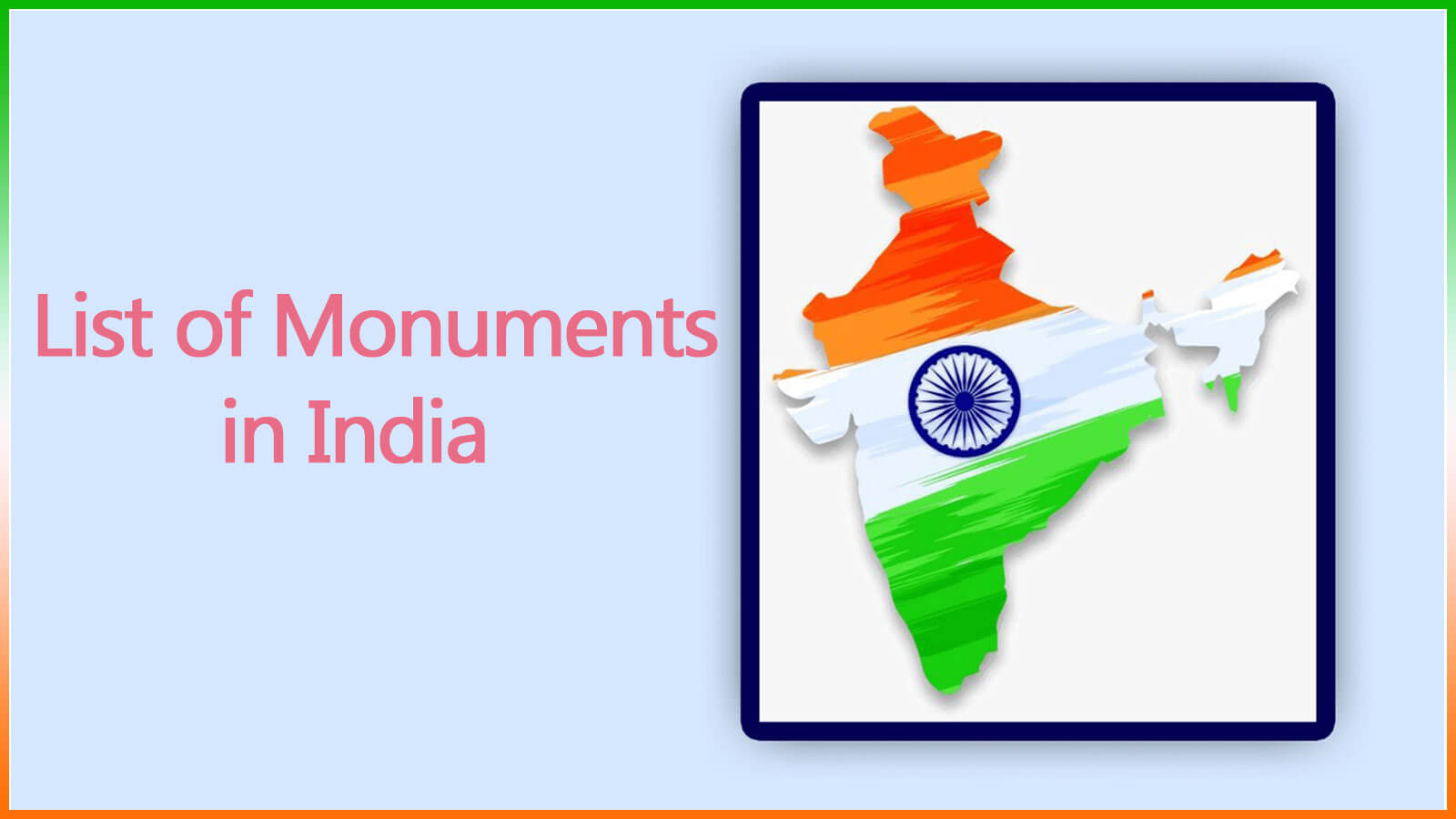 List Of Monuments In India