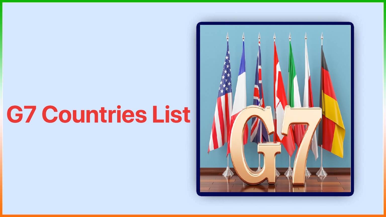 G7 Countries List
