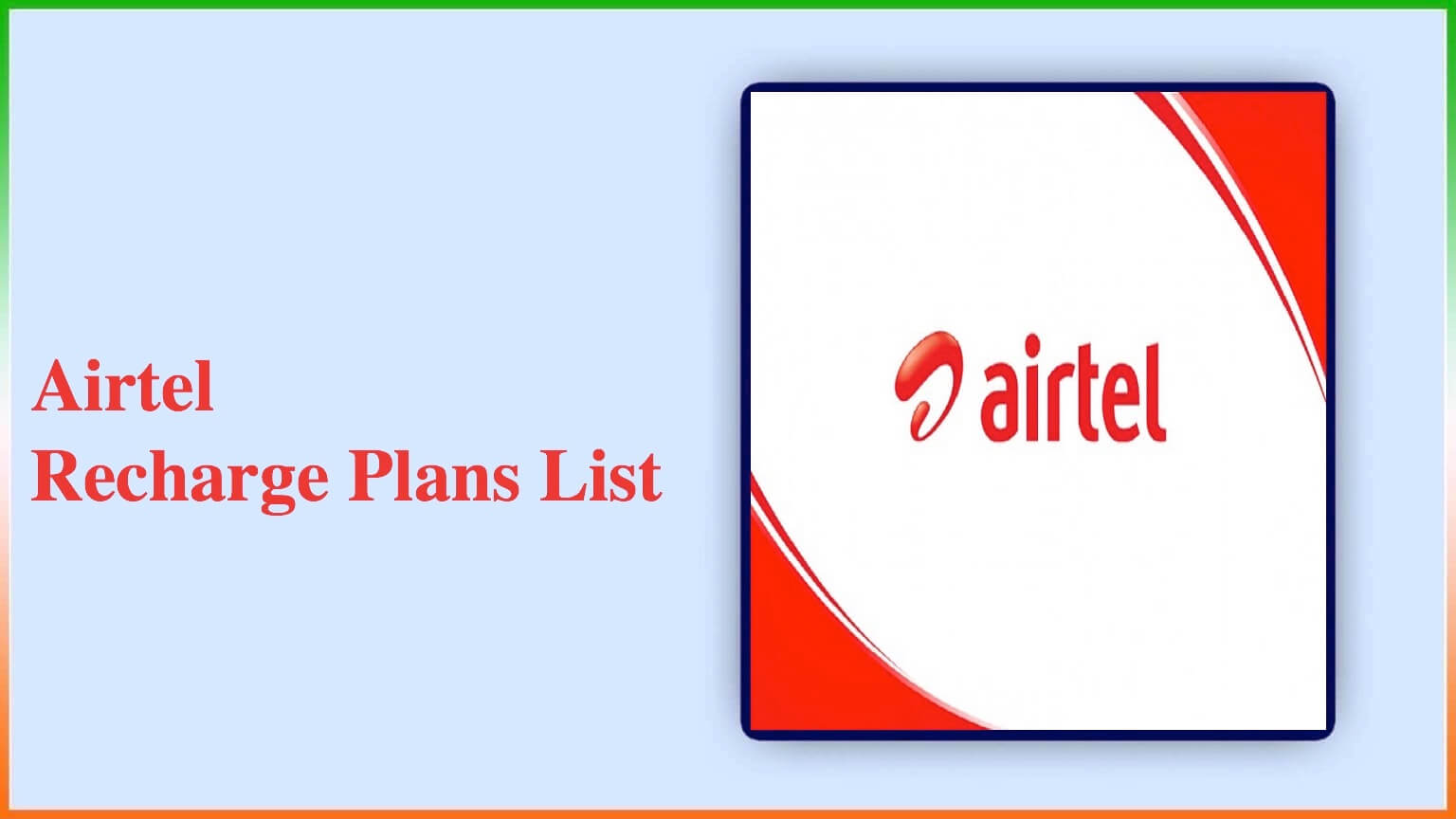 Airtel Recharge Plans List