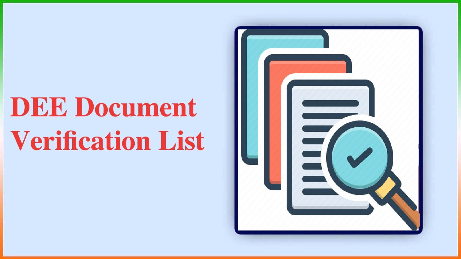 Dee Document Verification List