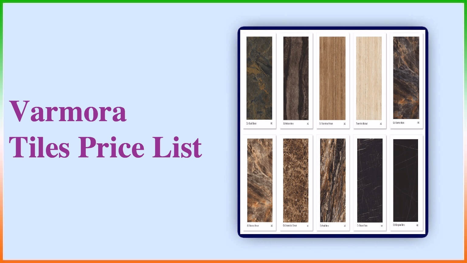 Varmora Tiles Price List