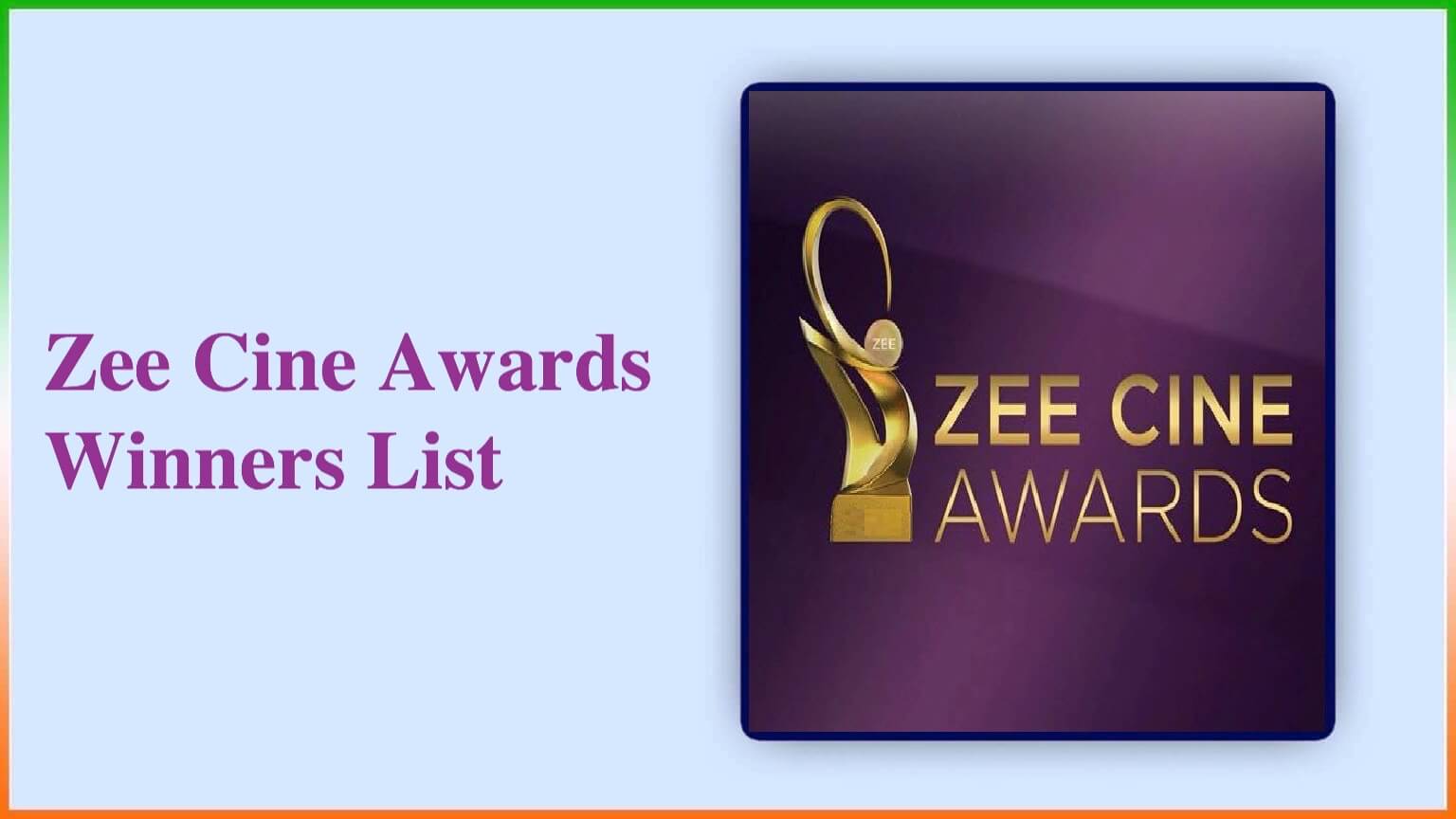 Zee Cine Awards Winners List
