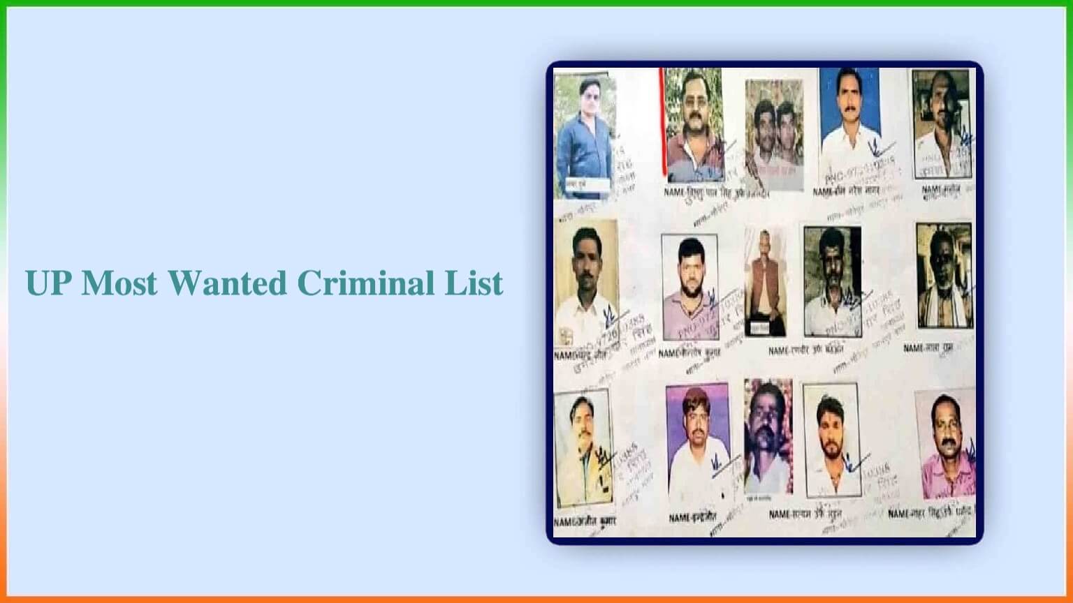 Up Most Wanted Criminal List