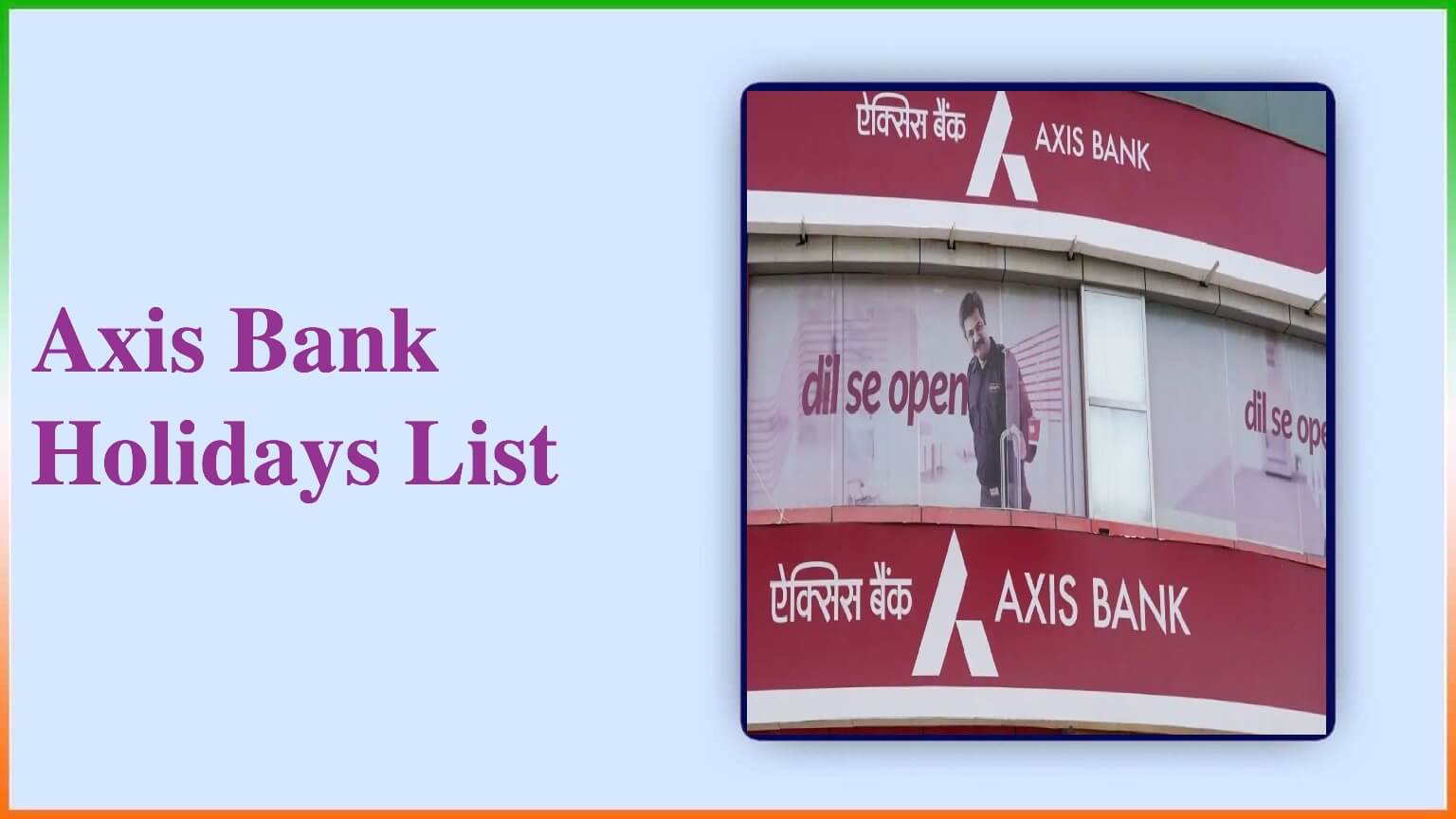 Axis Bank Holidays List