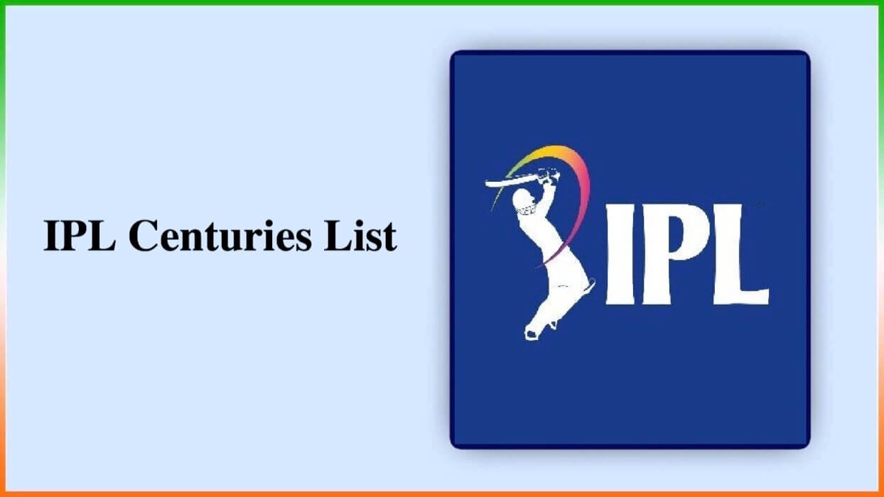 IPL Centuries List and IPL Hundreds List 2024 Rank Wise