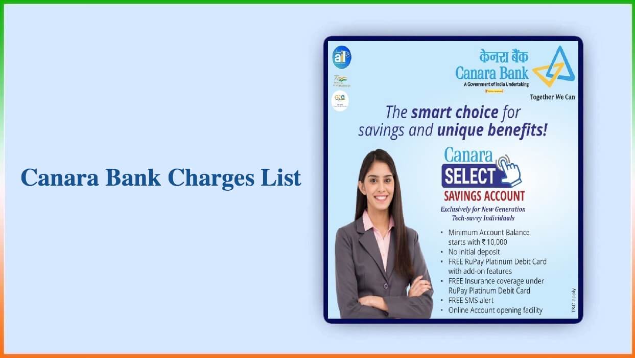Canara Bank Charges List