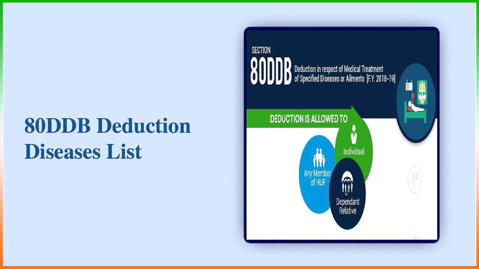 80Ddb Deduction Diseases List