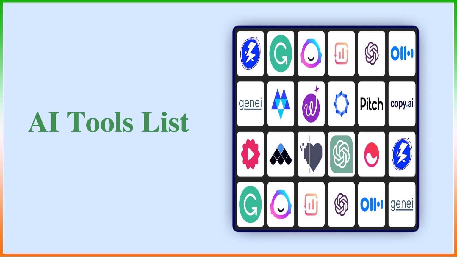 Ai Tools List
