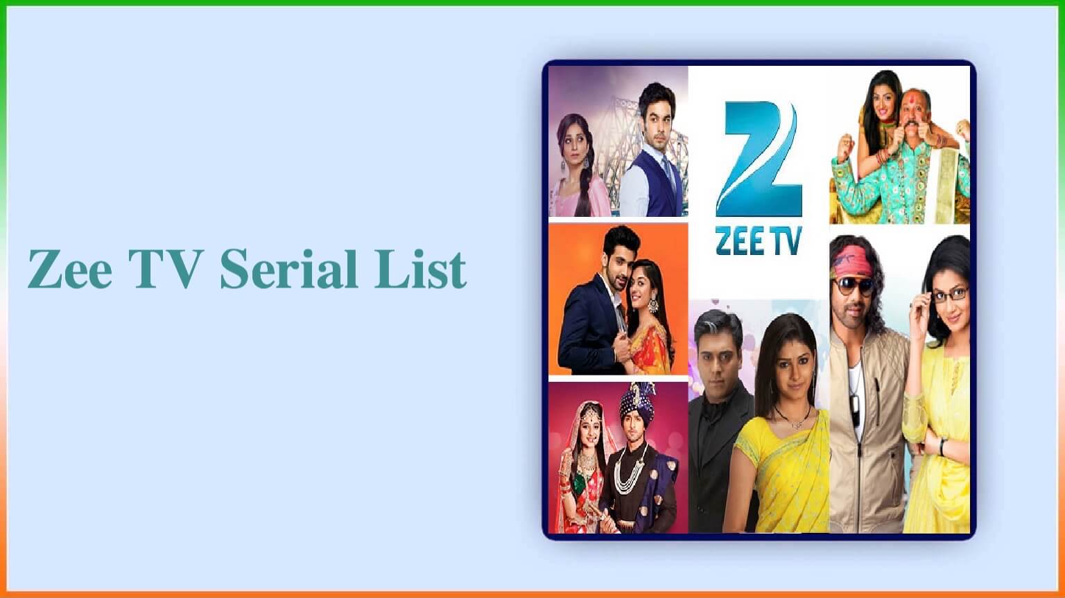 Zee Tv Serial List