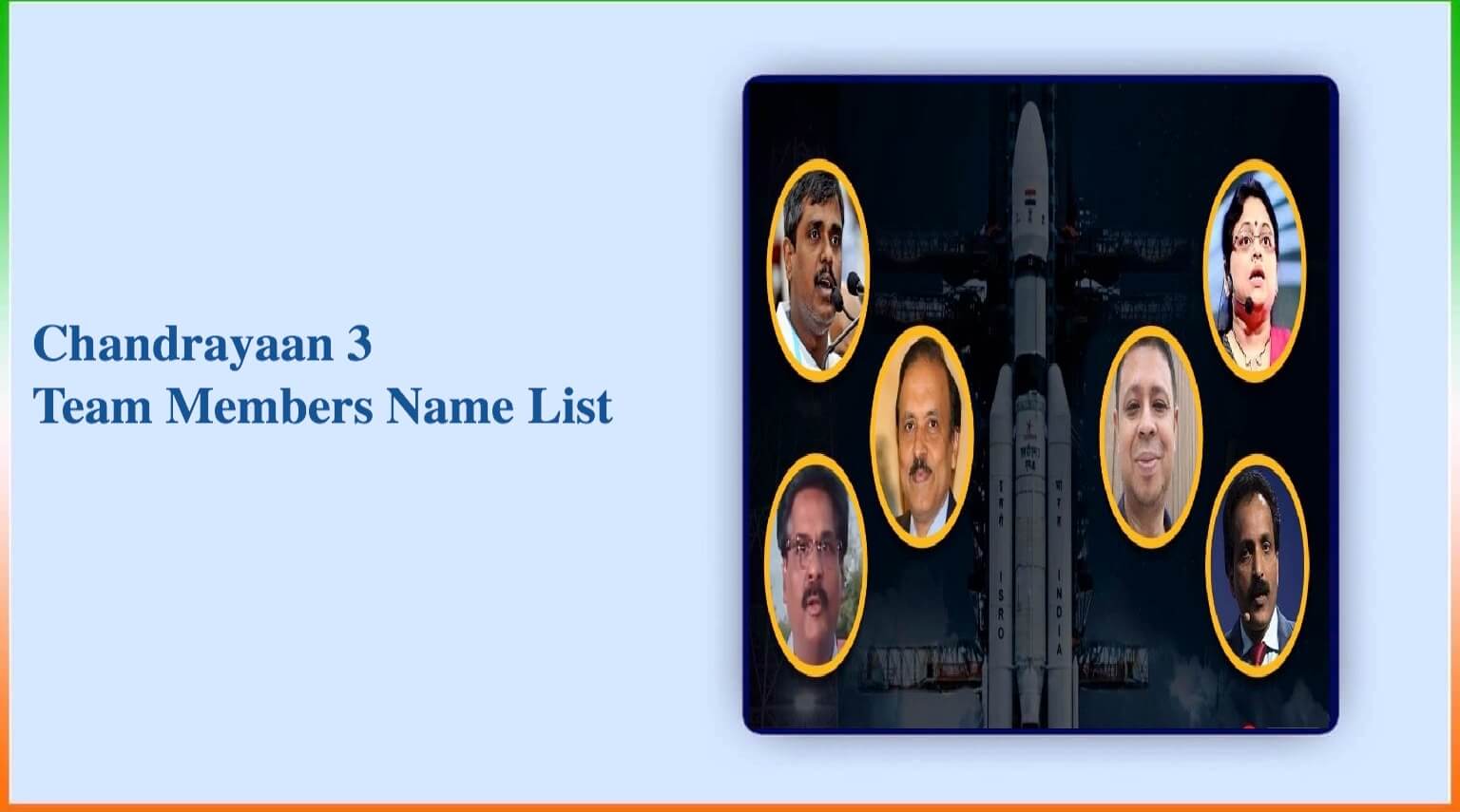 Chandrayaan 3 Team Members Name List