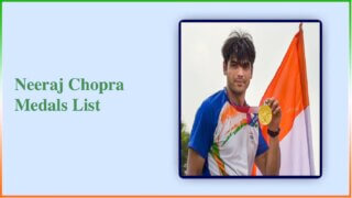 Neeraj Chopra Medals List