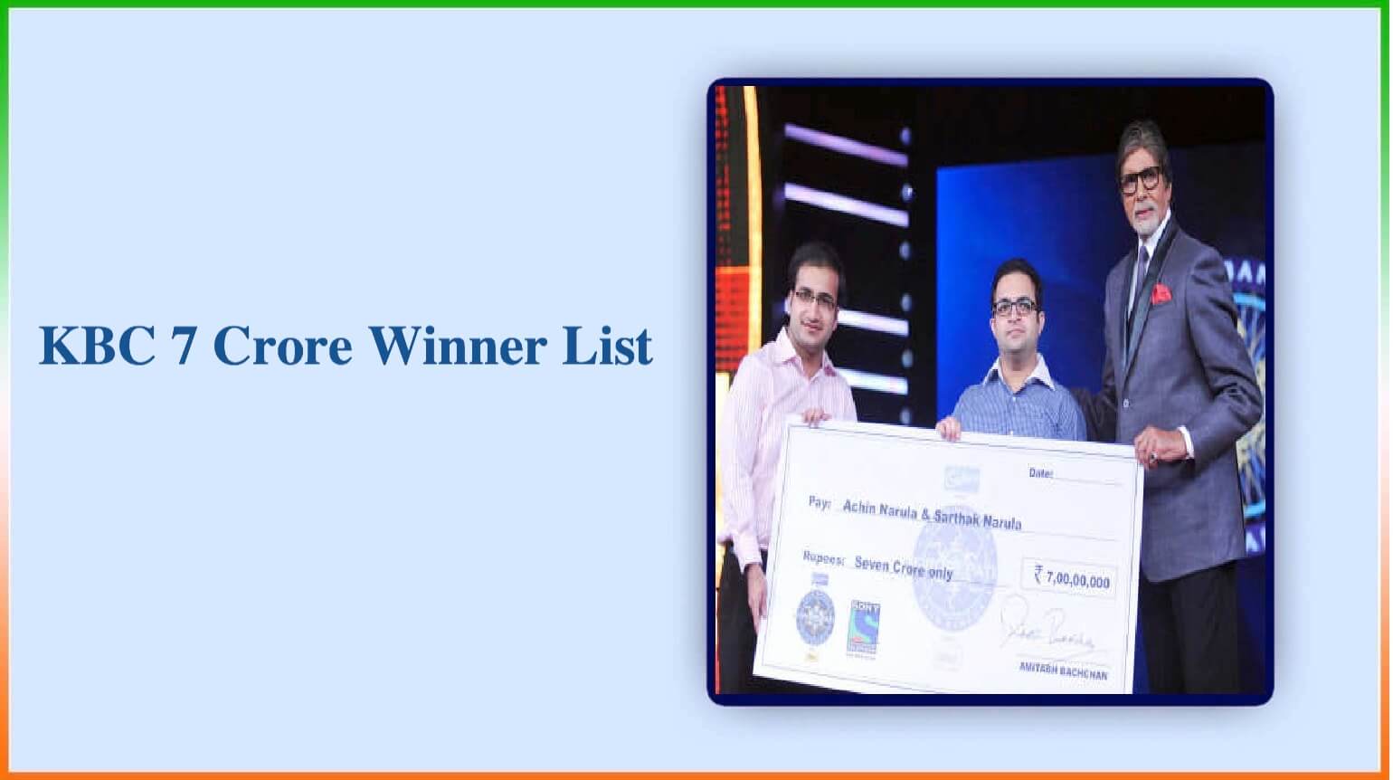 Kbc 7 Crore Winner List