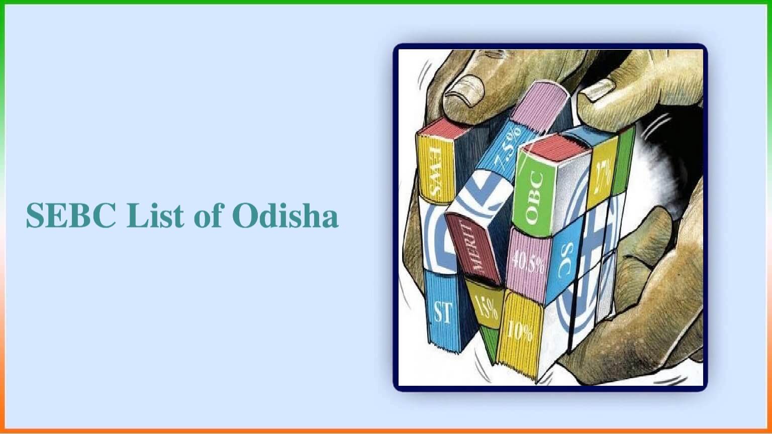 Sebc List Of Odisha