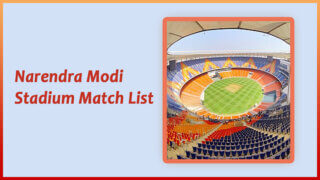 Narendra Modi Stadium Match List