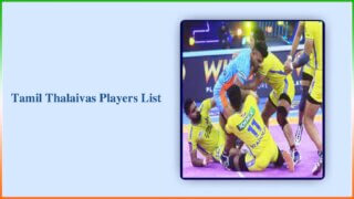 Tamil Thalaivas Players List