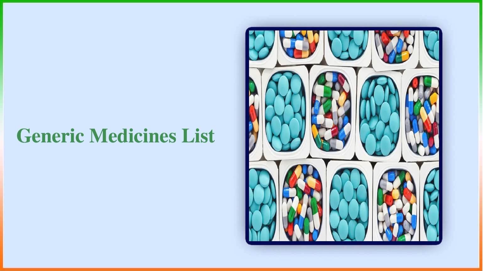 Generic Medicines List