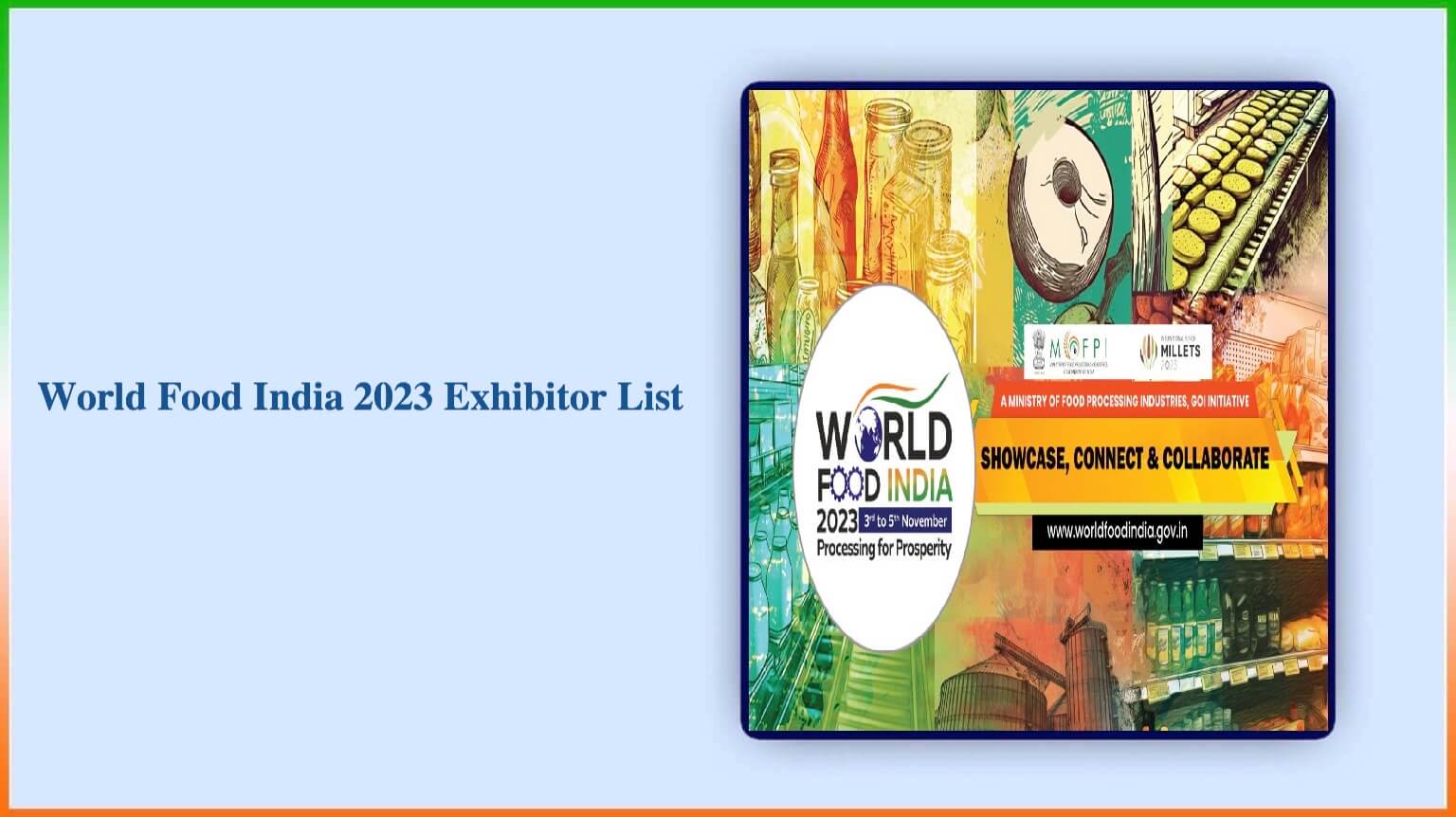 World Food India 2023 Exhibitor List