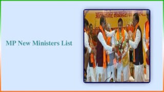 Mp New Ministers List