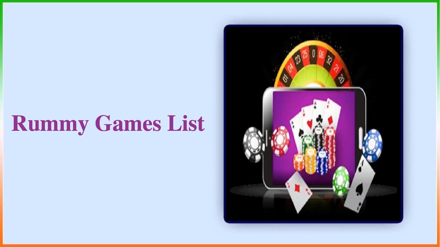 Rummy Games List