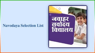 Navodaya Selection List